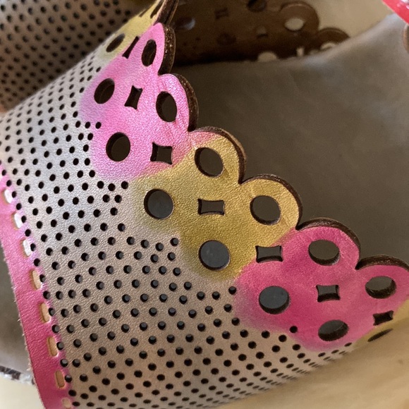 Spring Step L’Artiste Mixed Fabric & Leather Tooling Sz 39 (8.5) - Picture 12 of 13